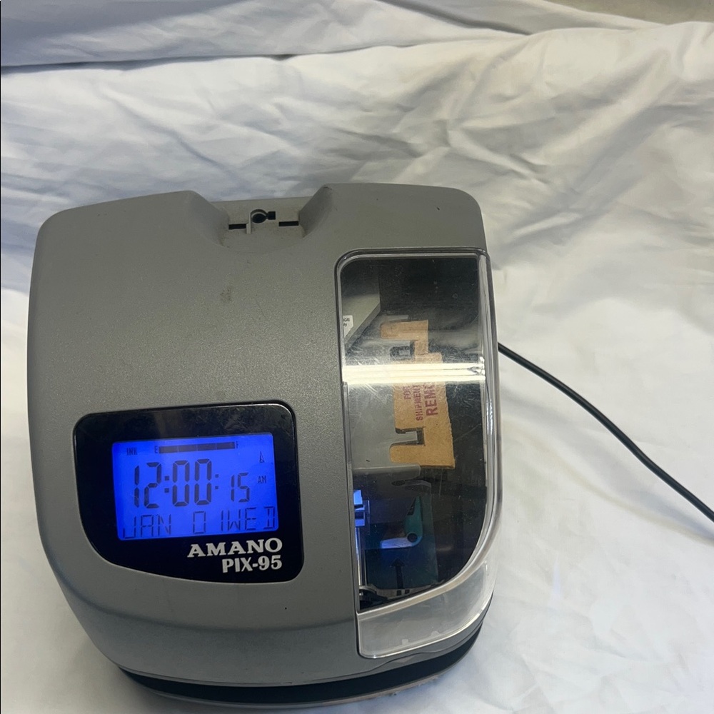 Amano PIX-95 Electronic Time Clock used